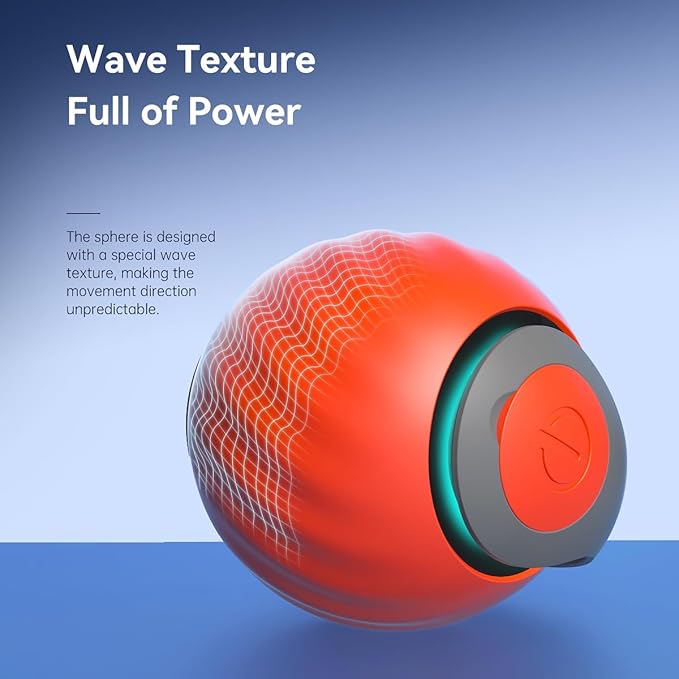 Interactive Cat Toy Ball for Indoor Cats, 2PCS Automatic Interactive Cat Ball Toys with 3 Tails Each Speedy Balls Rechargeable Motion Activated Cats Rolling Balls Toys to Keep Them Busy
