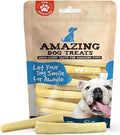 Amazing Dog Treats - Cow Tail Dog Chews (6 Inch Regular - 6 Pack) - Sourced from 100% Grass Fed Cattle - All Natural - Long Lasting Chew for Dogs - Rawhide Alternative for Dogs