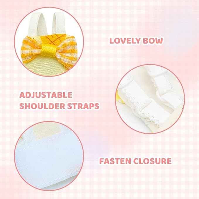 3 Pieces(Large) with Peach and Pineapple Patterns,Bird Diaper, Cotton Fabric, Waterproof Design, Easy to Clean, Comfortable Fit for Small Birds ﻿