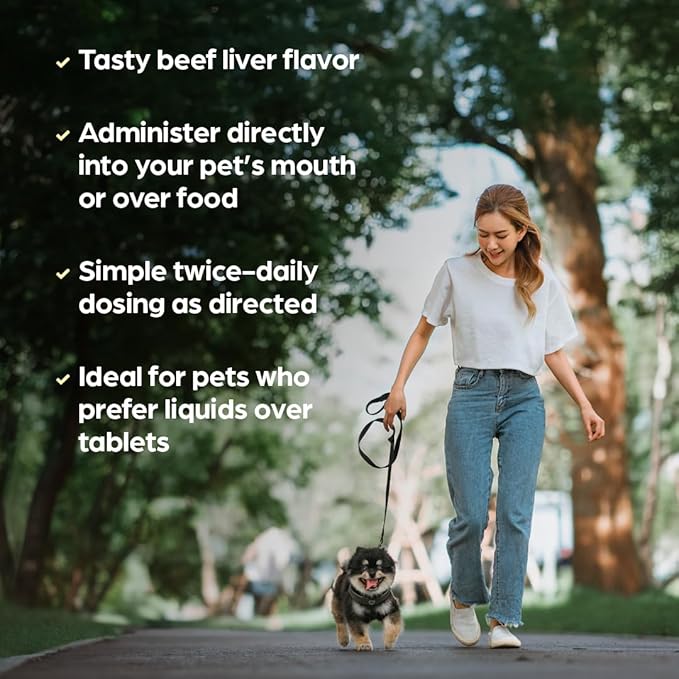Liquid Vitamin-Mineral Supplement for Dogs & Cats, Beef Liver Flavor, 4 oz