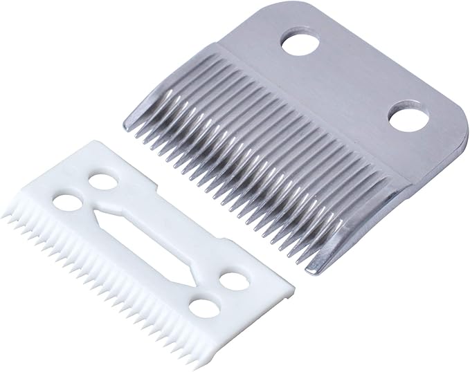 Poweka Replacement Clipper Blade Compatible with W-AHL #30-15-10 Pro Ion, Iron Horse, Show Pro Plus, U-Clip, and Deluxe U-Clip，Professional Pet Animal Dog Standard Adjustable Blade Set