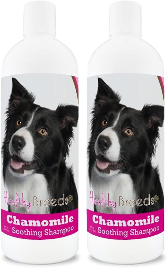 Healthy Breeds Border Collie Chamomile Soothing Dog Shampoo 8 oz (Pack of 2)