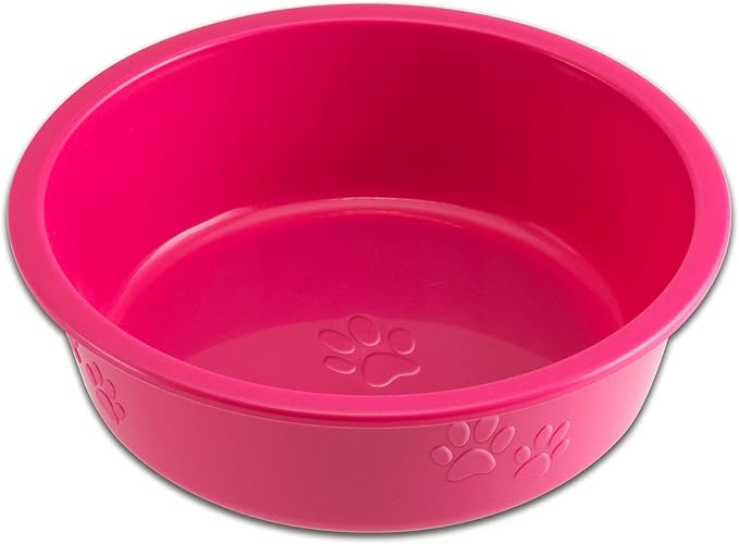 Loving Pets Dolce Luminoso Dog Bowl, Medium Pink