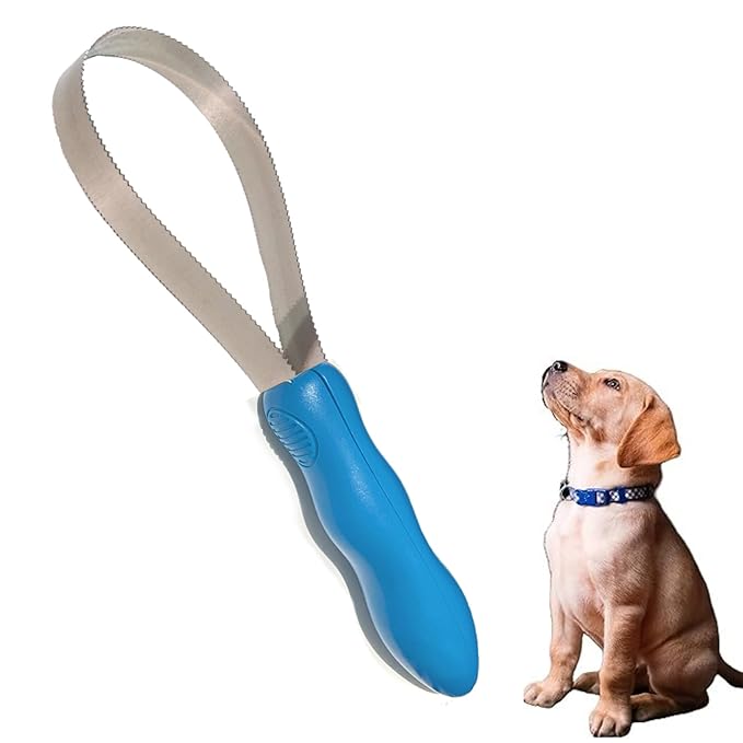 Dog Brush Shedding Blade Dual-Sided Stainless Steel Deshedding Tool Dog Grooming Supplies, 1Pack