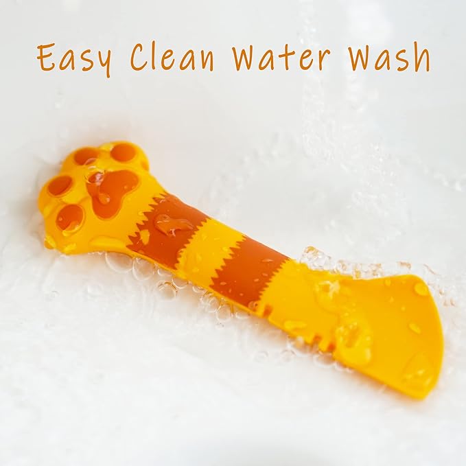 Meow&Woof Cat Wet Food Spoon, Mini Spatula for Pet Canned Food, BPA Free Can Spoons for Animal Feeding, Small Jars Spatulas, Easy Clean Scraper for Dog Food Cans 1 Pack