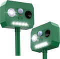 Solar Powered Cat Deterrent 2 Pack - Outdoor Garden & Lawn Protection Device, Weatherproof Design for Effective Cat Activity Reduction, Easy Installation