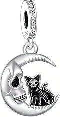 Pet Charm, Cute Dog Charm, Animal Dangle Charm, Sterling Silver Charm, Gift For Women, Friends, Wife, Mother, Christmas, and Halloween, Compatible With Pandora
