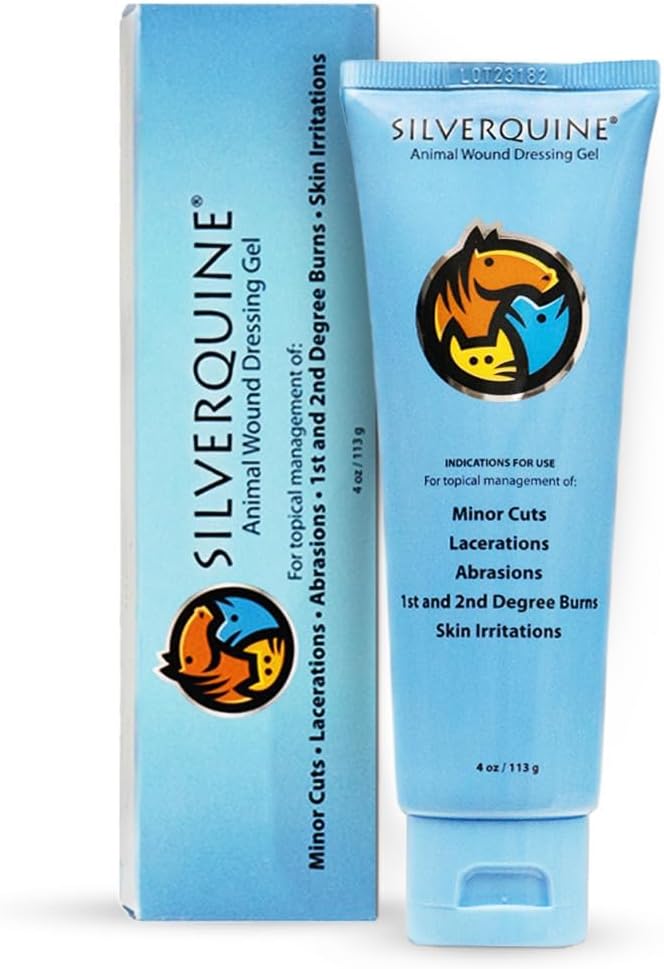 Dog Wound Care Gel - Hot Spot Gel Solution for Dogs and Cats - Safe If Licked, Odorless Silver Hydrogel Ointment for Pets Cuts, Burns, Scratches, Sores and Skin Concerns - 4.0 Oz