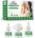 Cat Calming Diffuser Kit with (3 Pack) 48ml Refills Pheromone Diffuser for Cats Anxiety & Stress Relief, Calming Diffuser for Cats to Reduce Fighting & Scratching Cat Pheromone Diffuser