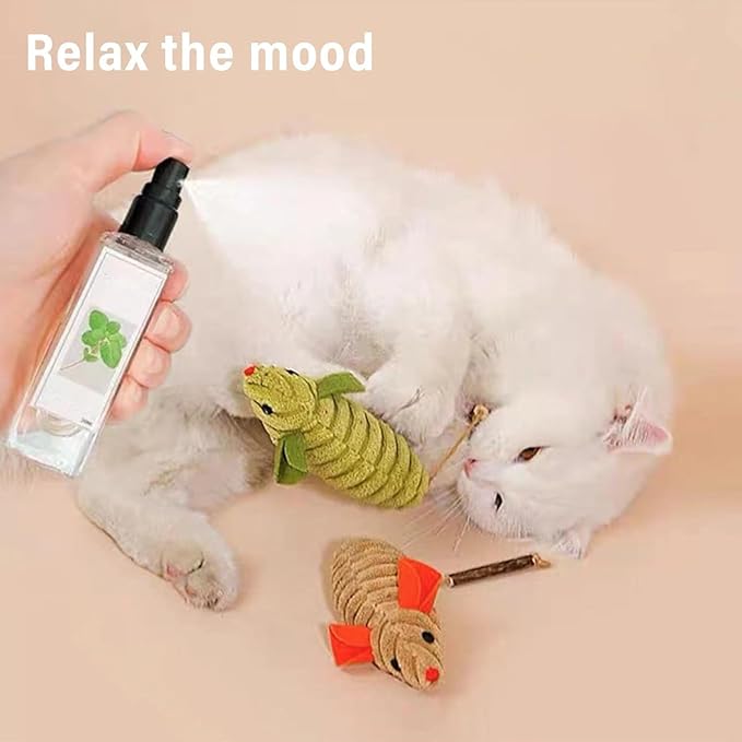 Herbal Cat Joy, Herbal Cat Joy Spray, Catnip Spray, Catnip Spray for Indoor Cats, Cat Calming Spray, Anti Scratch Cat Spray, Cat Training Spray with Catnip, Cat Nip Spray (4PCS)