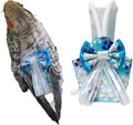 Bird Flight Suits Diapers, Parrot Flight Suits Diapers for Monk Parakeets, Cockatiels Flight Suits, Parrot Clothes, Bird Training Nappy Suit Liners Clothes (Large,Blue-C)