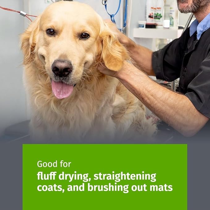 Show Tech Tuffer Than Tangles Slicker Brush for Dog Grooming with Long, Firm Pins, Medium Size, Perfect for Doodle Breeds, Angled Pins for Dematting, Remove Undercoat, Comfort Grip Handle