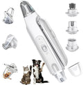 2-in-1 Cat Nail Clippers & Dog Nail Clippers Trimmers for Large Medium Small Dogs Cats Claw Trimmer Quick Sensor and Safety Guard USB Rechargeable with 2 LED Lights Dogs Nail Trimmer