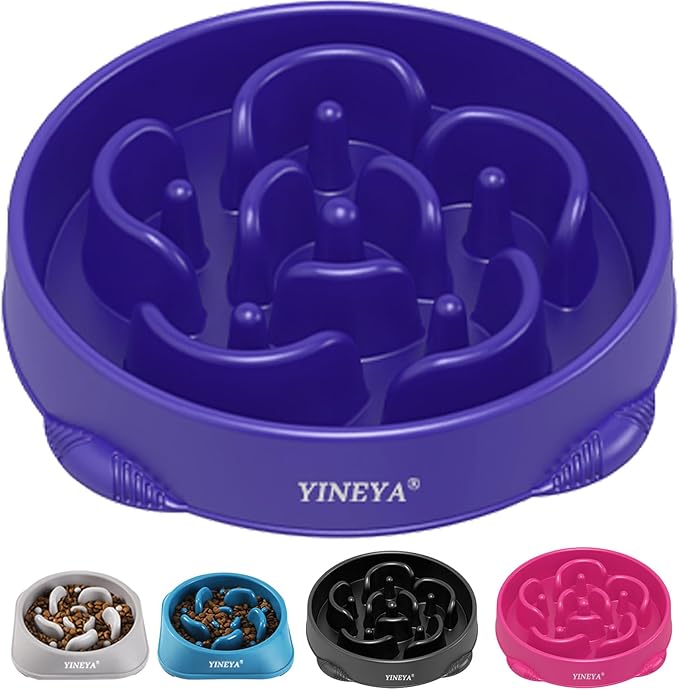 4 Cups Slow Feeder Dog Bowls Large Breed, Anti-Choking Pet Supplies, Maze Dog Food Bowl, Puzzle Feeder That Slow Down Eating