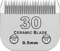 Detachable Pet Dog Grooming Clipper Ceramic Blade,Compatible with Andis Size 30 Cut Length 1/50"(0.5mm),Compatible with Oster A5,Wahl KM Series Clippers