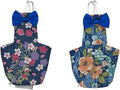 2 PCS Floral Parrot Diapers Bird Flight Suit Blue and Green Reusable Inner Layer for Parakeet Mini Macaw