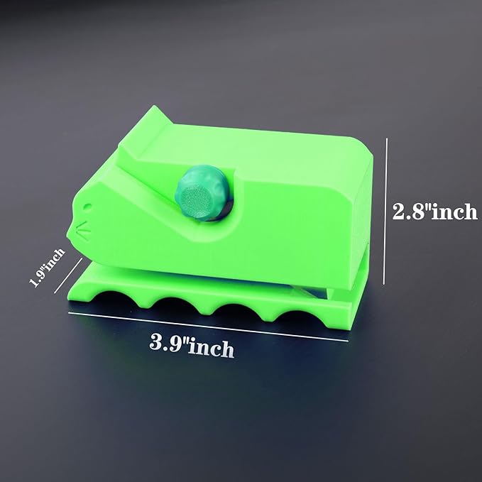 Cardboard Cutter for Cat Scratchers with 10pcs Blade,3D Printed Card Board Cutter Kids DIY Cat Scratchers Cardboard Strip Tool Machine for Cat Lovers (Green)