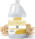 Oatmeal Shampoo for Dogs - 1 Gallon Dog Shampoo Champu para Perros & Conditioner Concentrate Professional Grooming - 1 Gallon Sensitive Hypoallergenic Dogs Shampoos, Oatmeal Puppy Shampoos