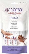 Café Nara - Tuna Lickable Treat for Cats - Supports Pet Hydration - Wet Cat Food/Meal Topper - Traceable Ingredients - Wheat, Corn & Soy Free - Non-GMO - 0.5 oz - 4 Tubes - 1 Pack
