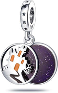 Pet Charm, Cute Dog Charm, Animal Dangle Charm, Sterling Silver Charm, Gift For Women, Friends, Wife, Mother, Christmas, and Halloween, Compatible With Pandora