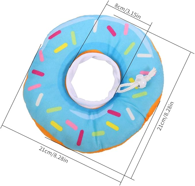 FRIUSATE Soft Cat Recovery Collar - Adjustable Donut Cone to Stop Licking, Comfortable & Lightweight for Cats & Kittens After Surgery