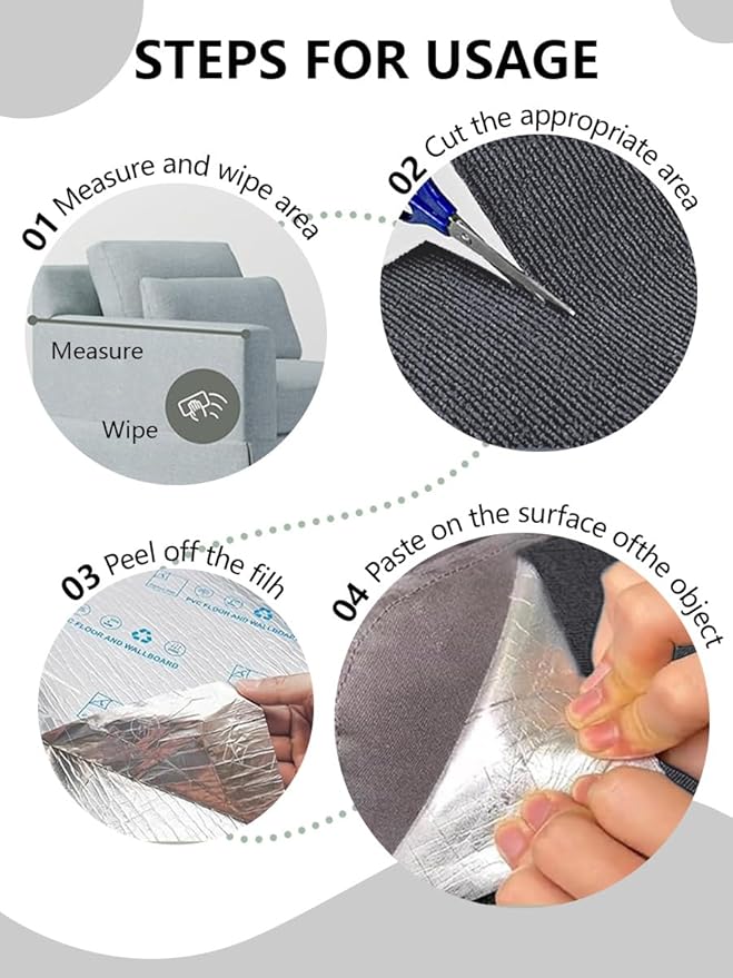 Cat Scratching Climbing Carpet Mat, Adhesive Trimmable Cat Scratcher Furniture Protector, Cat Post Covered Pad Replacement for DIY Cat Tree Shelf Steps Couch Corner Wall(Darkgrey,78.7x15.8In)