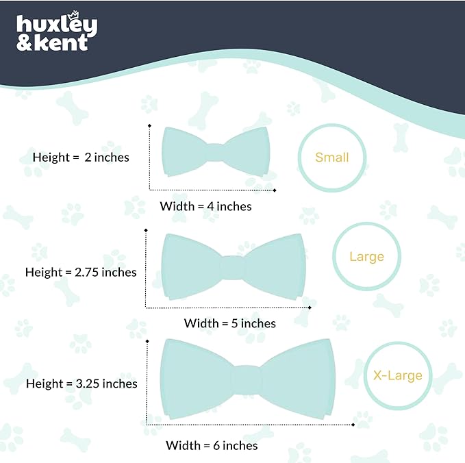 Huxley & Kent Pet Bow Tie for Dogs & Cats - Adjustable Hook & Loop Collar Accessory - Cute & Comfortable for Holidays & Celebrations - Flamingo, Small