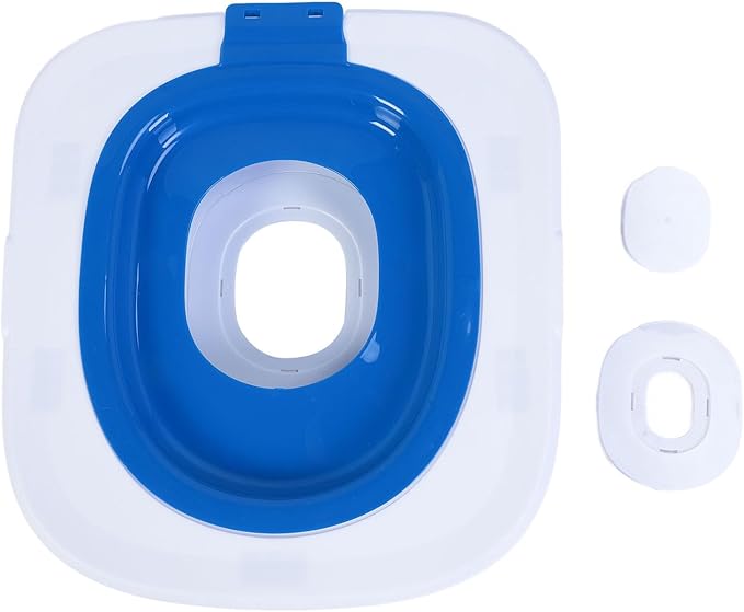 Cat Toilet Training Seat, Urinal Seat Potty for Pet, Reusable Cat Toilet Trainer, 37 x 40 cm Removable Pet Toilet Training System, Cat Toilet Litter Tray Toilet Trainer (Blue)
