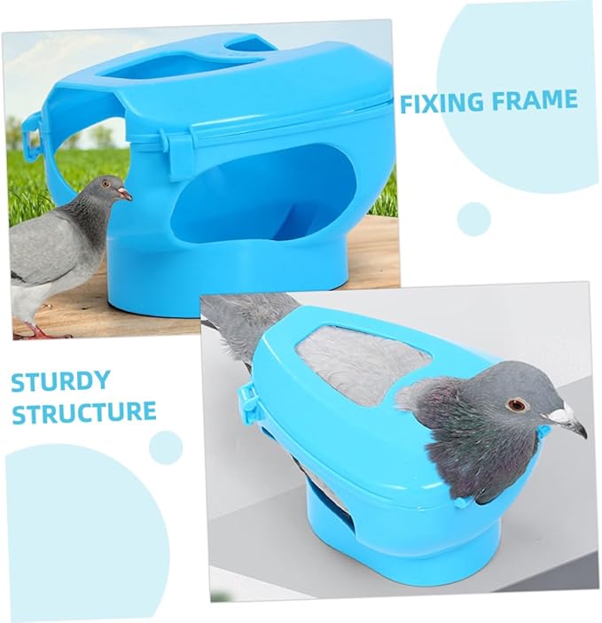 BESTonZON 2pcs Pigeon Injection Holder Feeding Stand for Easy Medicine Application Fixed Mount for Pigeons for Pet Bird Care