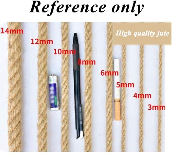 Safety Anti-Fall Fence Net for Children Pet Cat, Jute Twine Netting Balcony Net - Child Protection Rope Netting for Staircase Restaurant Cafe Ceiling Vintage Decorative Hemp Rope Net