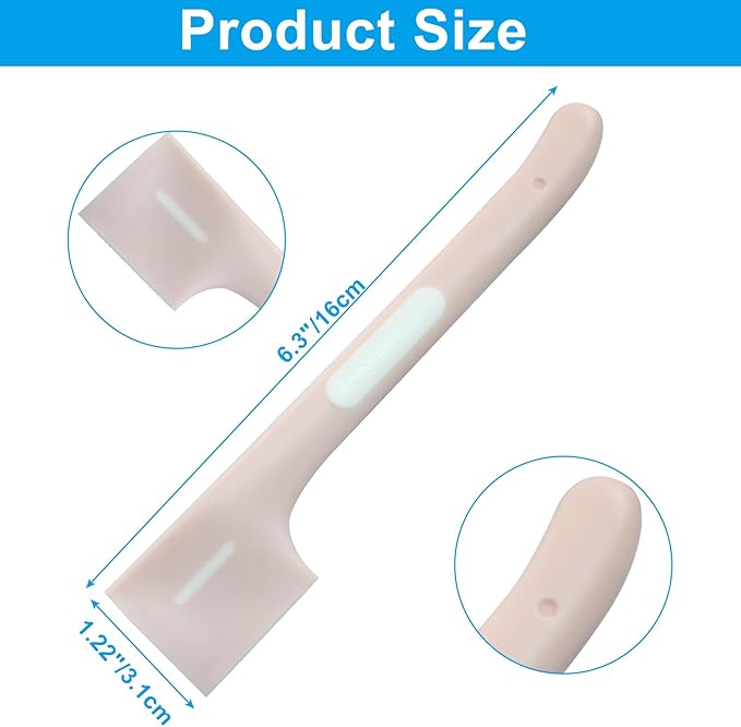 Zorfeter 4 Pack Pet Food Spoon, Silicone Mixing Spoons Canned Scoop, Mini Spatula Food Can Spoon for Feeding Can Wet Food Storage Dog/Cat(Pink+Grey)