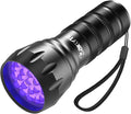 Black Light UV Light, 21 LED 395nm UV Flashlight, Powerful Mini Blacklight Flashlight, Small Portable Black Light Flashlight for Pet Urine Detection, Scorpion, Resin Curing, Bed Bug, Nails