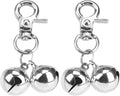 EXPAWLORER Pet Bells for Dog Cat Collar Charm - 2 Pack Cat Collar Accessories Bells Loud, Pet Jingle Ornament Training Pendant Neck Decoration, Tracker for Saving Birds, Silver M
