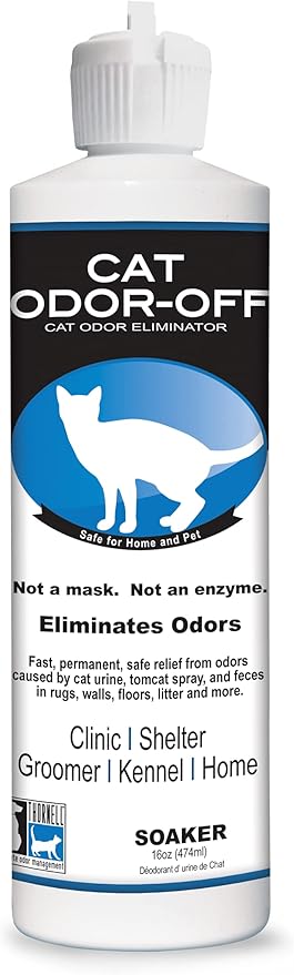 Odorcide Cat Odor-Off Pet Odor Eliminator Spray – Original Scent 16oz Ready to Use Cat Urine Odor Eliminator Spray for Pet Urine Odor, Tomcat Spray & Feces on Carpet, Litter Boxes & More…