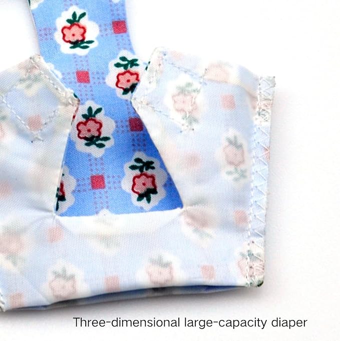 3PCS Bird Diaper with Adjustable Shoulder Strap Washable Parrot Diapers Reusable Bird Flight Suit Nappies Protective Breathable Nappy Clothes for Parakeet Macaw Conure (2XL)