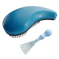 Puppy Brush - Soft Dog Brush - Perfect for Yorkie, Shih Tzu, Maltipoo & Maltese Grooming - Gentle Hair Remover for Easy Pet Grooming at Home (Blue)