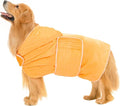 Avont Dog Bathrobe - Super Absorbent Pet Drying Towel Bath Robes After Bath Shower Swim Wet Walk for Puppies -Yellow(XL)
