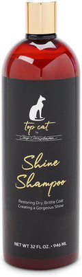 Chris Christensen Top Cat Shine Shampoo for Cats, Groom Like a Professional, Restores Dry & Brittle Coat, Creates a Gorgeous Shine, Made in USA, 16 oz