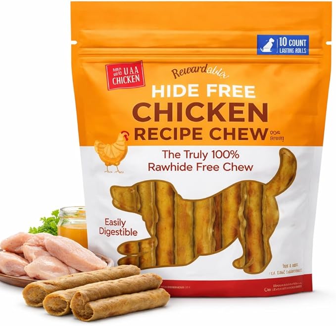 Hide Free Chicken Recipe Chews, 10 Count