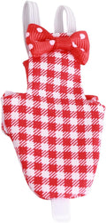 Zerodis Bird Diapers Nan Large Red Plaid, Cotton Material, Adjustable Strap, Soft and Comfortable Design for Parrots and Budgies (25.5cm Red Plaid)