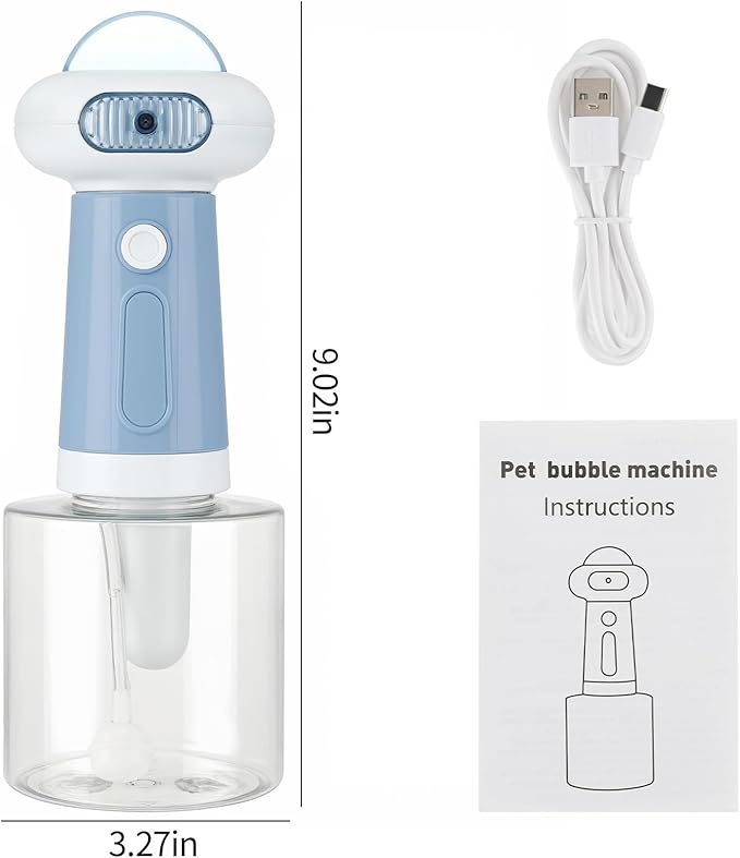 WINB Electric Dog Cleaning Foam Machine Sprayer, Electric Dog Shampoo Dispenser,IPX7 Cat Shampoo Sprayer,Pet Bath Supplies Automatic Foaming for Dog Deep Cleaing, for Bathroom & Kitchen