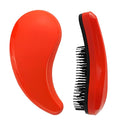 Comma-Shaped Small Dog Brush, Fit for Yorkie, Shih Tzu, Maltese Maltipoo Pomeranian - Gentle Soft Bristles for Effortless Pet Hair Removal, Puppy Essentials (Orange)