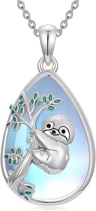 Guinea Pig/Raccoon/Butterfly/Panda/Hummingbird/Giraffe/Rabbit Necklace 925 Sterling Silver Animal Pendant Jewelry Gift for Women Mom