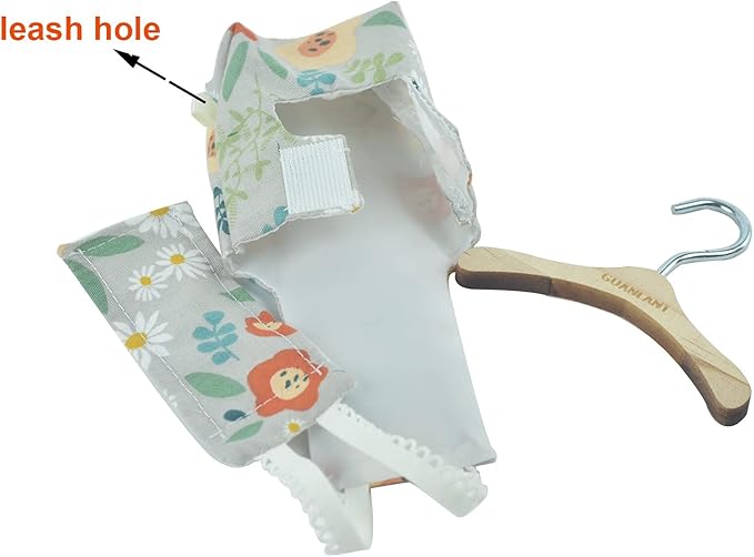 Bird Diaper Cockatiel Clothes Flight Suite, Quaker Parrot Diaper Flight Clothes, Bird Reusable Training Nappy Suit Liners with Hanger Leash Hole for Sun Conure Senegal