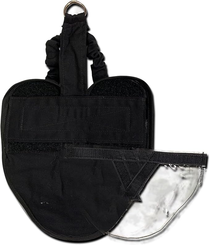Hen Holster Starter Kit - Wrap-Around Duck Diaper w/Removable Liner & Fixed Tab - Durable, Secure Fit, Easy-to-Wear - Essential Duck Supplies for Real Ducks, Made in USA - Black, Large
