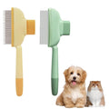 Flea Comb for Cats & Dogs - Dual-Sided Pet Hair Removal Comb with Long/Short Stainless Steel Teeth - Effective Deshedding Brush for Shedding Control & Grooming