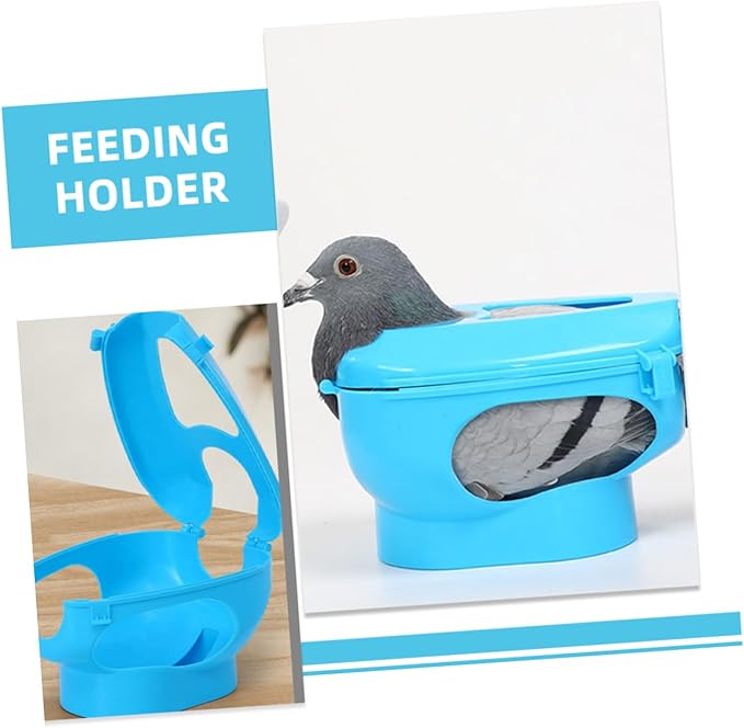 BESTonZON 2pcs Pigeon Injection Holder Feeding Stand for Easy Medicine Application Fixed Mount for Pigeons for Pet Bird Care