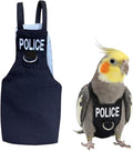 Bird Diaper Flight Suit, Cute Cosplay Parrot Clothes, Easy-to-Wear Washable Nappy, Durable Metal Ring Harness for Cockatiel, Conure, African Grey, Parakeet Outdoor Flying (Without Leash,2M)