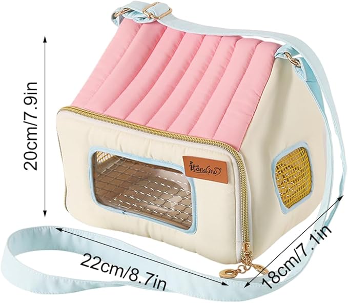 Genérico Portable Bird Carrier with Stainless Tray | Warm and Breathable Pet Travel Cage for Birds, Pigeons and Small Animals, Ideal for Home, Office, Travel