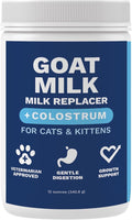Under the Weather Kitten Milk Replacement Powder + Colostrum for Cats & Kittens | Goat Milk Replacer Powder | Goat-Based Formula with Colostrum for Immune & Digestive Support - 12 oz